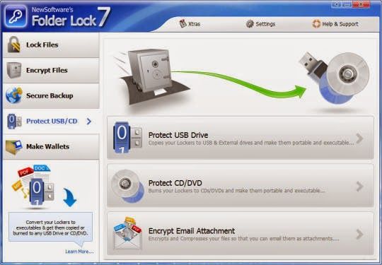 Folder lock activation key